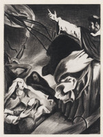 KT 2001 003-05
<br/>
Thomas van Aquino predikend in een storm
<br/>
<em>Eeden, Marcel van (1965)</em>